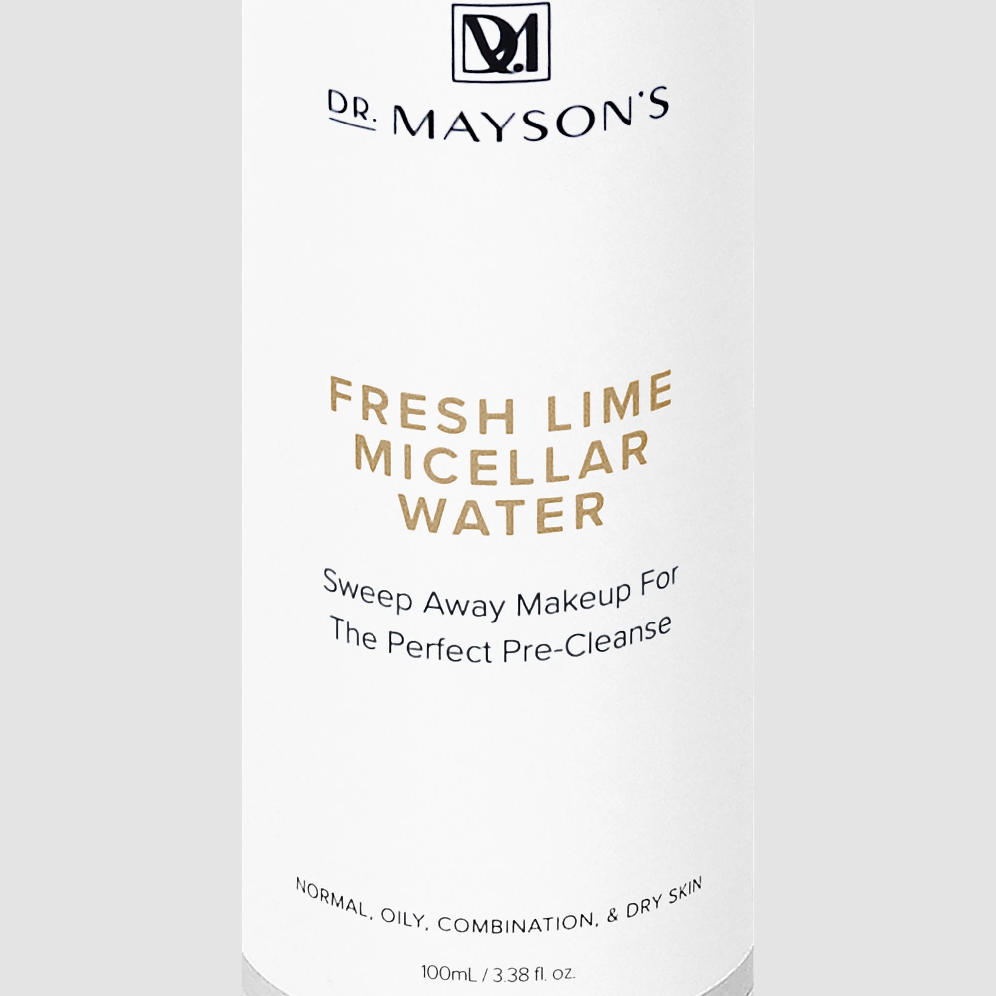 Dr. Mayson's Fresh Lime Micellar Water bottle on a white background