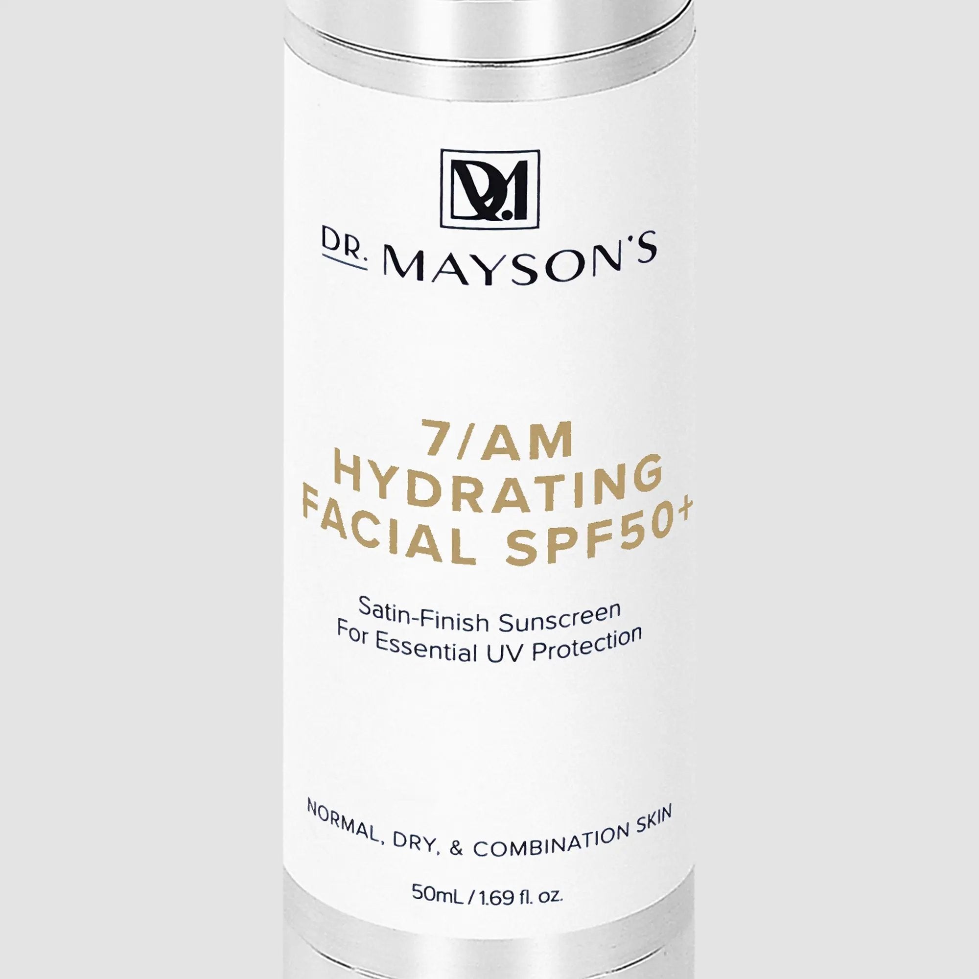 7/AM Hydrating Facial SPF50+ Sunscreen Dr Mayson's Skincare