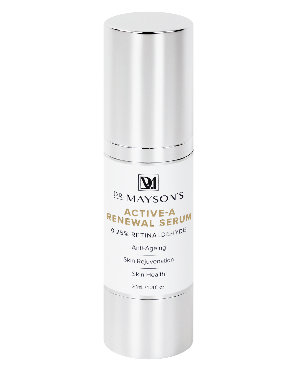 Dr. Mayson’s anti-ageing serum glows on skin in soft light