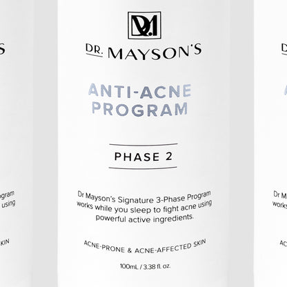 Dr. Mayson's Anti-Acne Program Phase 2 packaging on a white background
