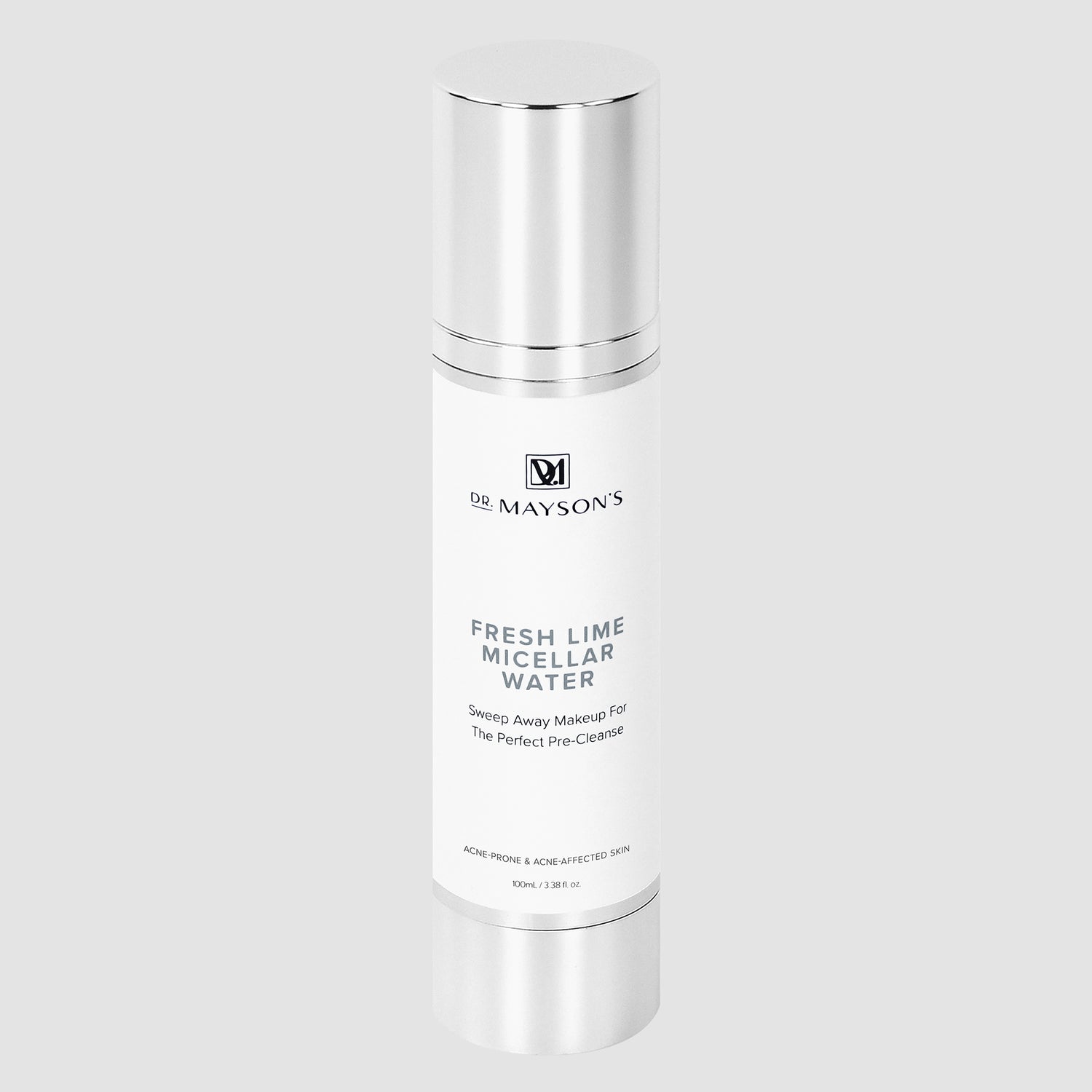 De Mayson's Fresh Lime Micellar Water bottle on a light gray background