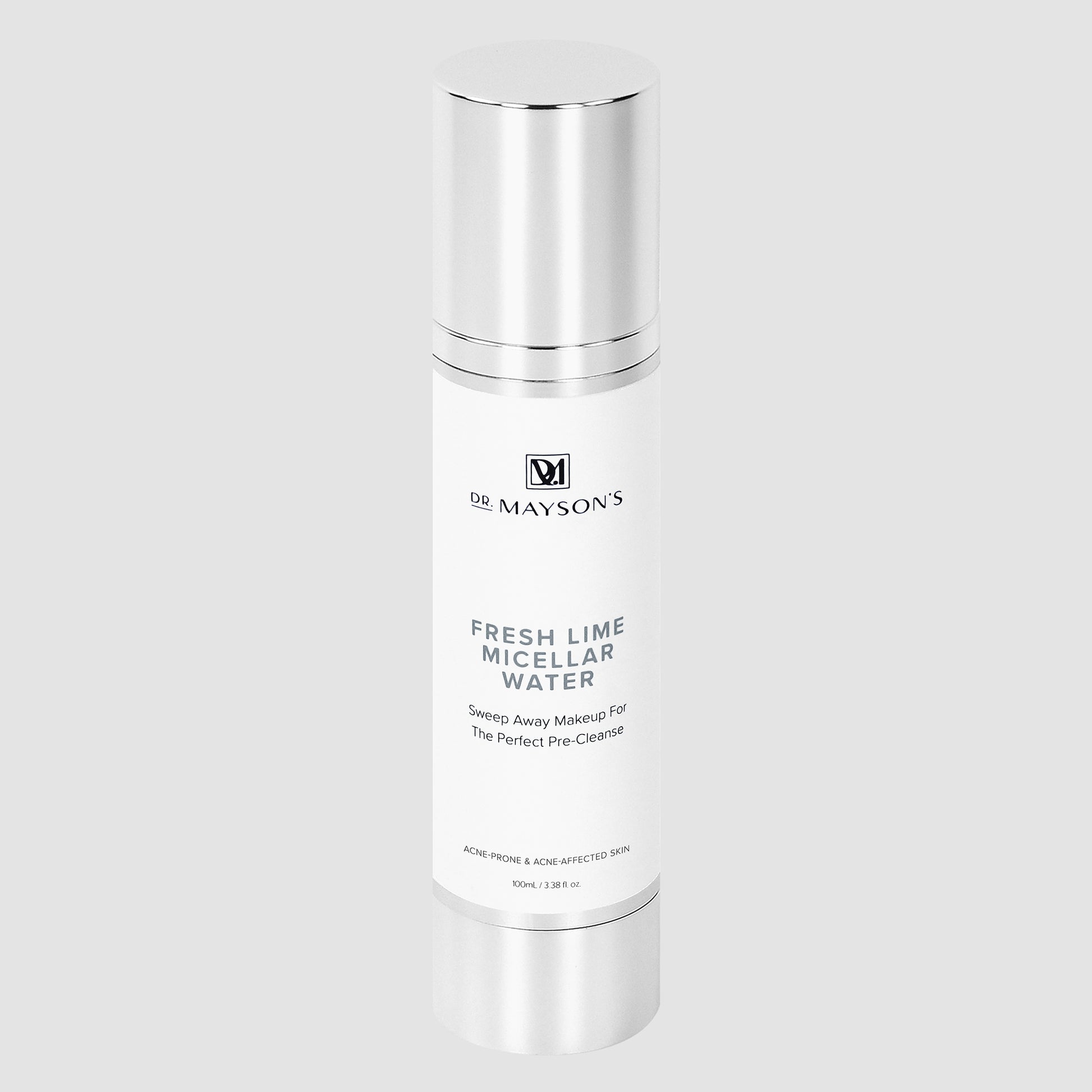 De Mayson's Fresh Lime Micellar Water bottle on a light gray background