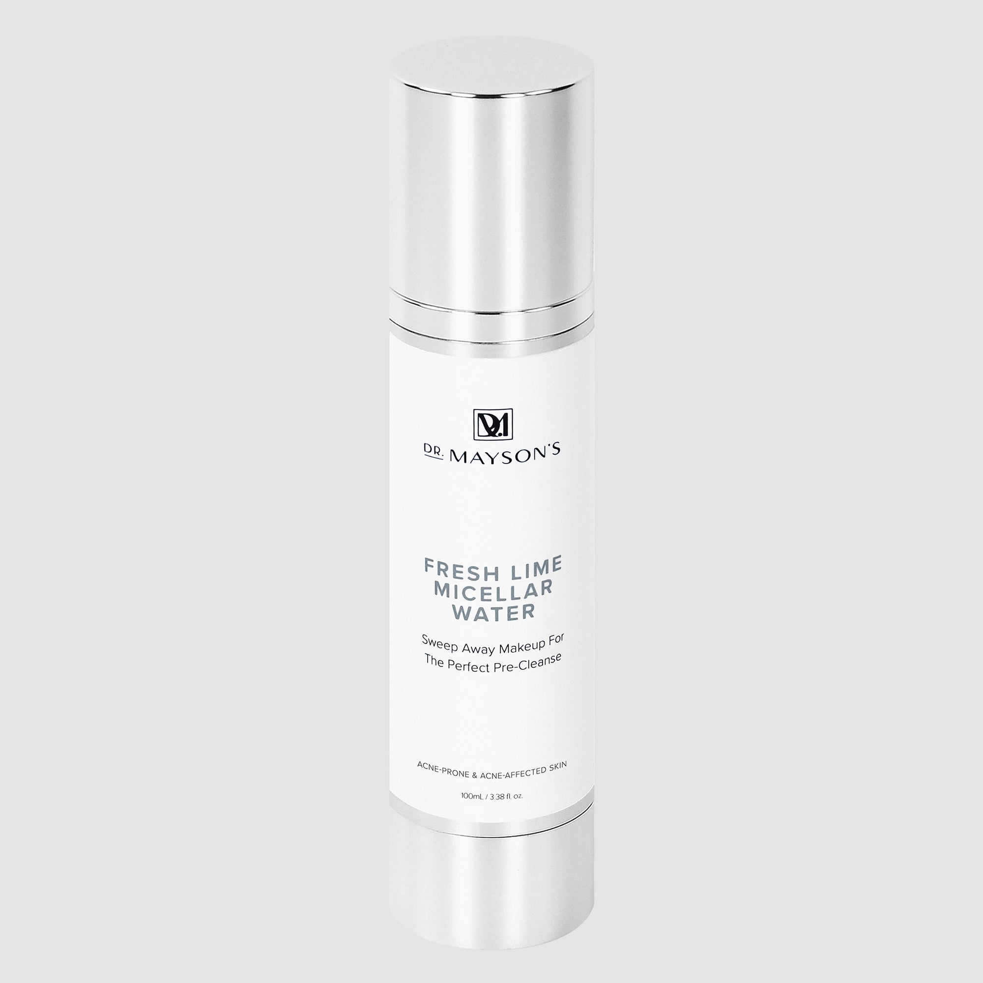 De Mayson's Fresh Lime Micellar Water bottle on a light gray background