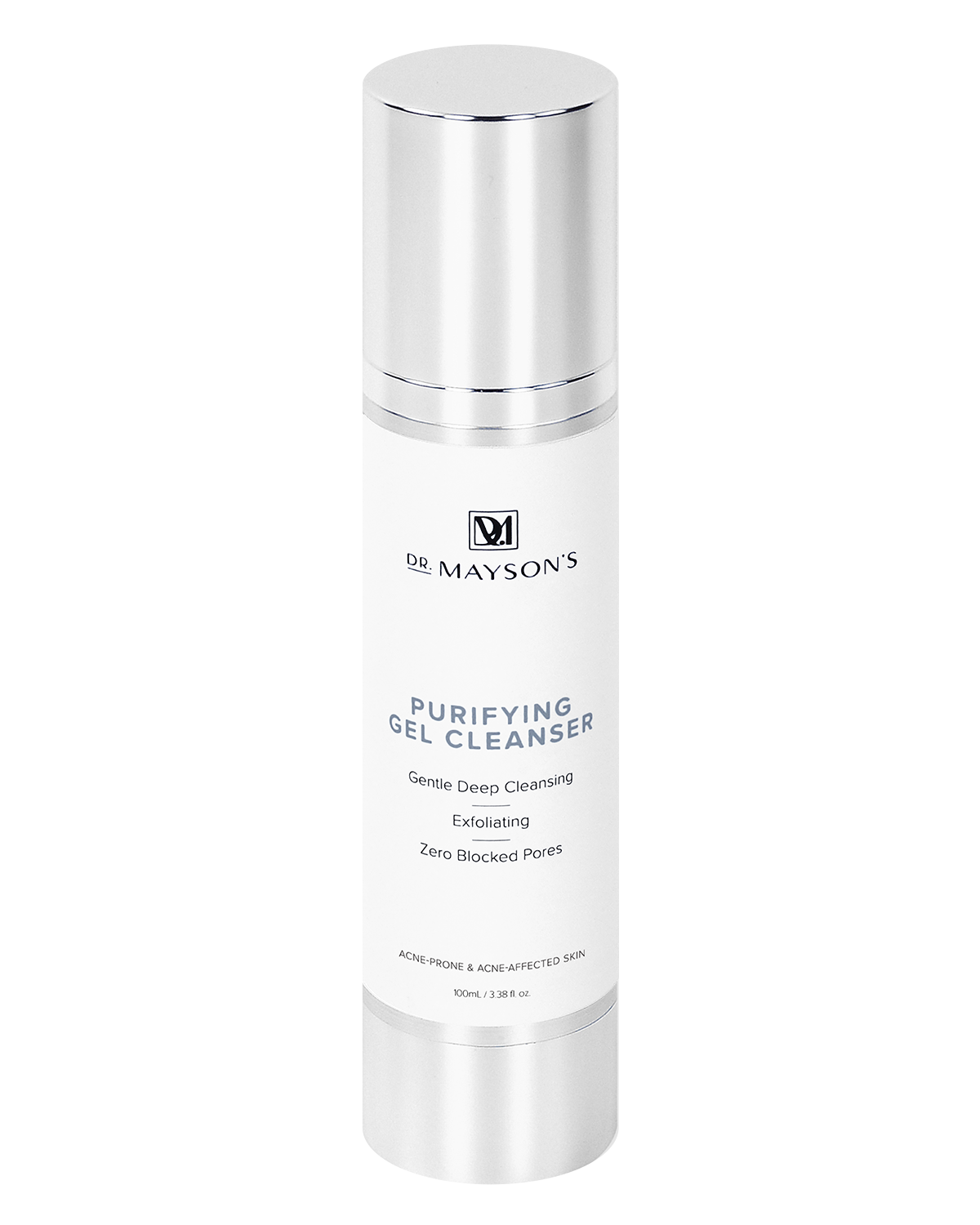 Dr. Mayson's Purifying Gel Cleanser deep cleansing exfoliating face wash for acne prone skin.