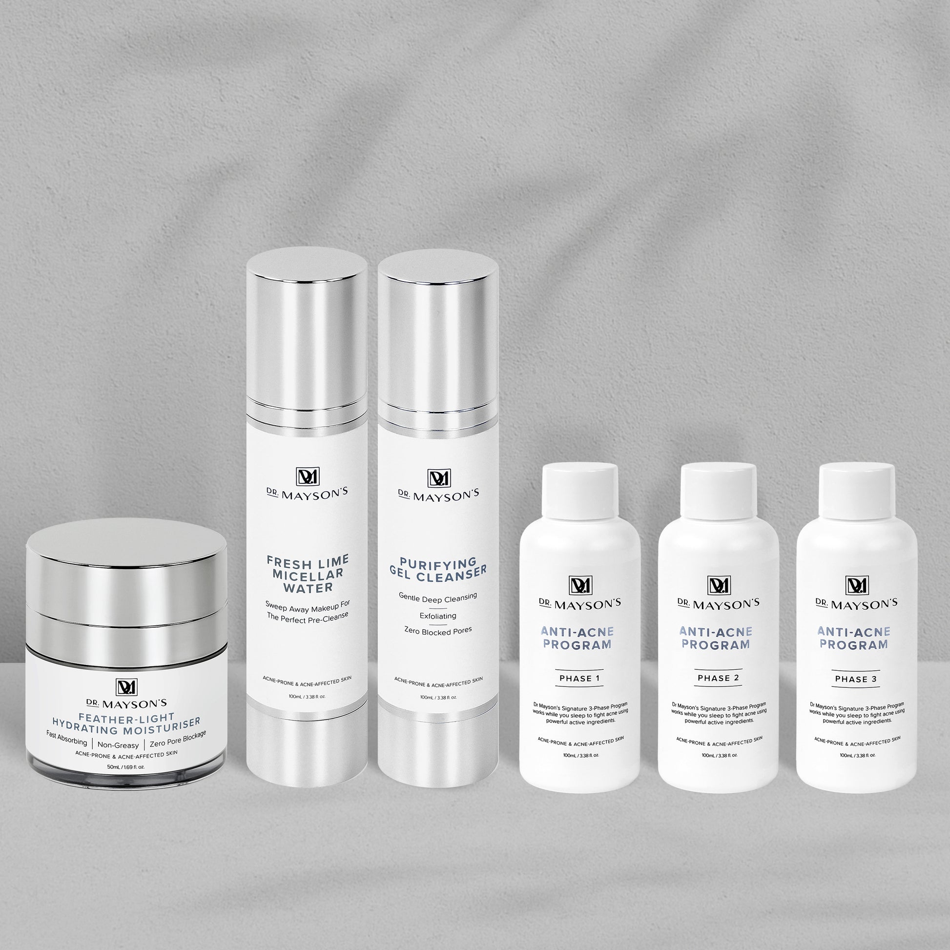 Dr Mayson's Ultimate Collection for acne-prone and acne-affected skin.