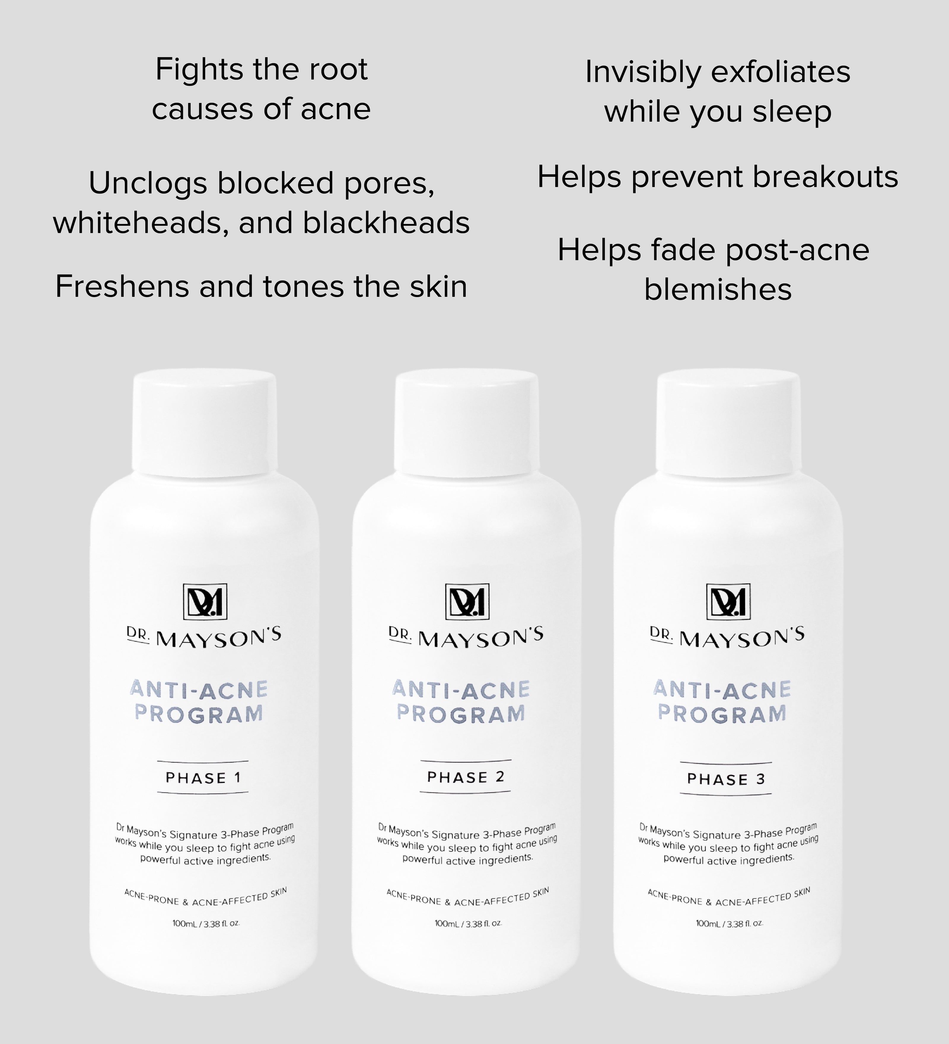 Dr Mayson's Signature 3-Phase Anti-Acne Program